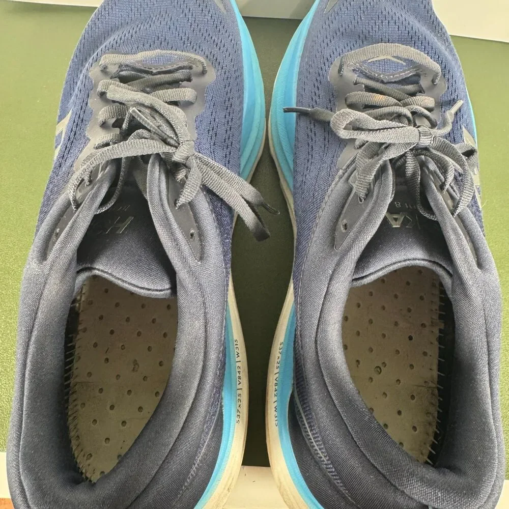 Hoka One One Bondi 8 Blue Running Shoes 1123202 Men's Size 13D (no insoles)